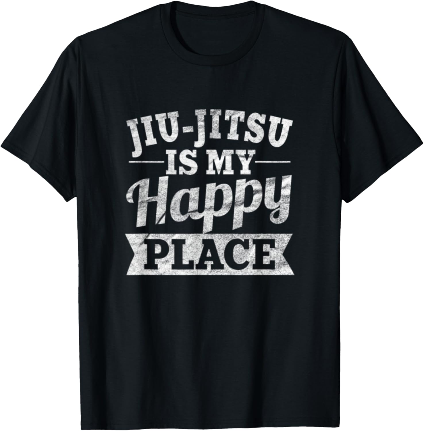 Jiu Jitsu Is My Happy Place Tshirt T-Shirt | Top Conversion Title | Daily Wear Essential