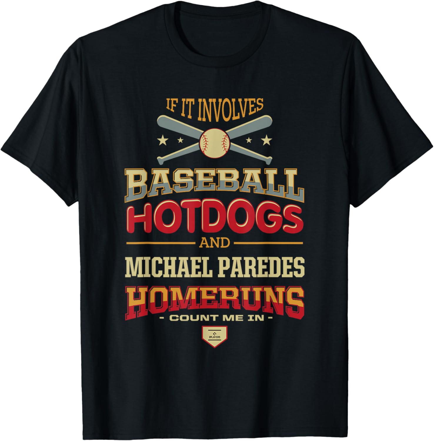 Baseball, Hotdogs and Michael Paredes Prospect Baseball Fan Apparel | Trending 2025