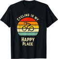 Cycling is my Happy Place Retro Apparel | Premium Quality | Perfect Gift Choice