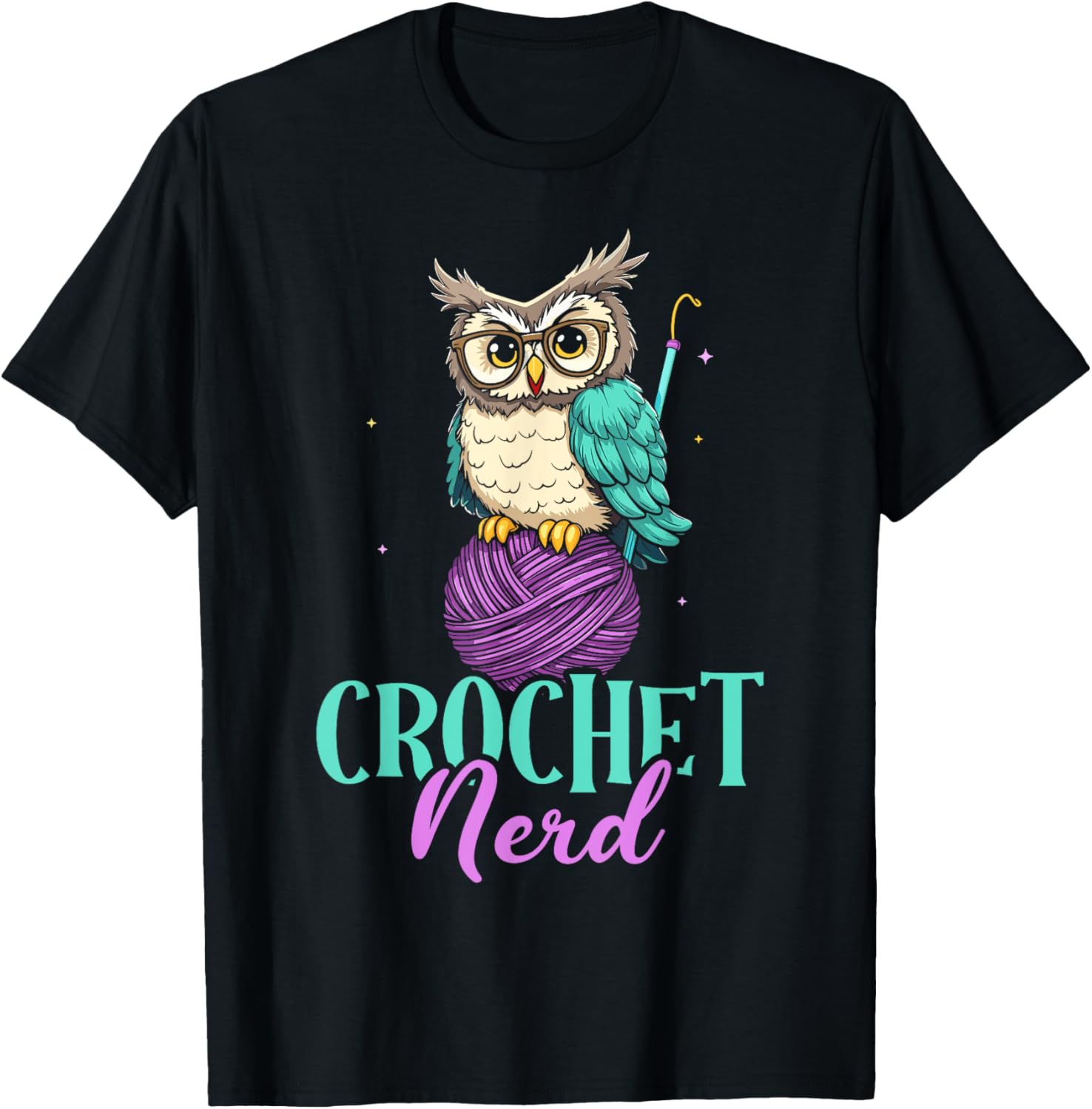 Crochet nerd owl funny crocheting yarn owl crochet for women Yarn Supply | Premium Quality | Perfect for Crafters