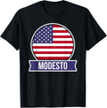 Modesto - USA - American place name US flag design Apparel | Top Conversion Title | Aesthetic Casual Look