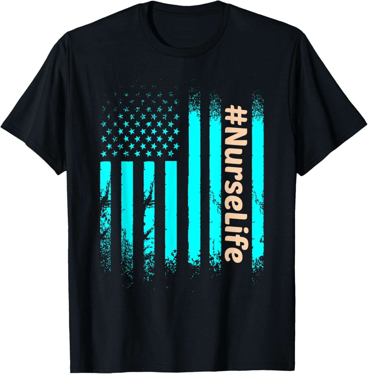 American Flag Nurse Practitioner Life RN LPN CNA Healthcare Women Men Apparel Comfort Fit Fan Favorite