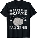 In case of bad mood place cat here cat lover cat mom T-Shirt for Men Women Kids T-Shirt | Top Conversion Title | Aesthetic Casual Look