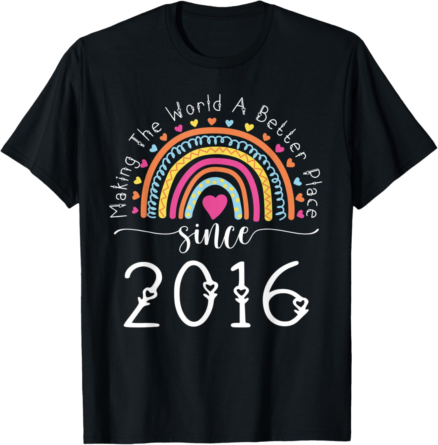 6th Birthday Born Making The World Better Place Since 2016 Apparel | Top Conversion Title | Perfect Gift Choice