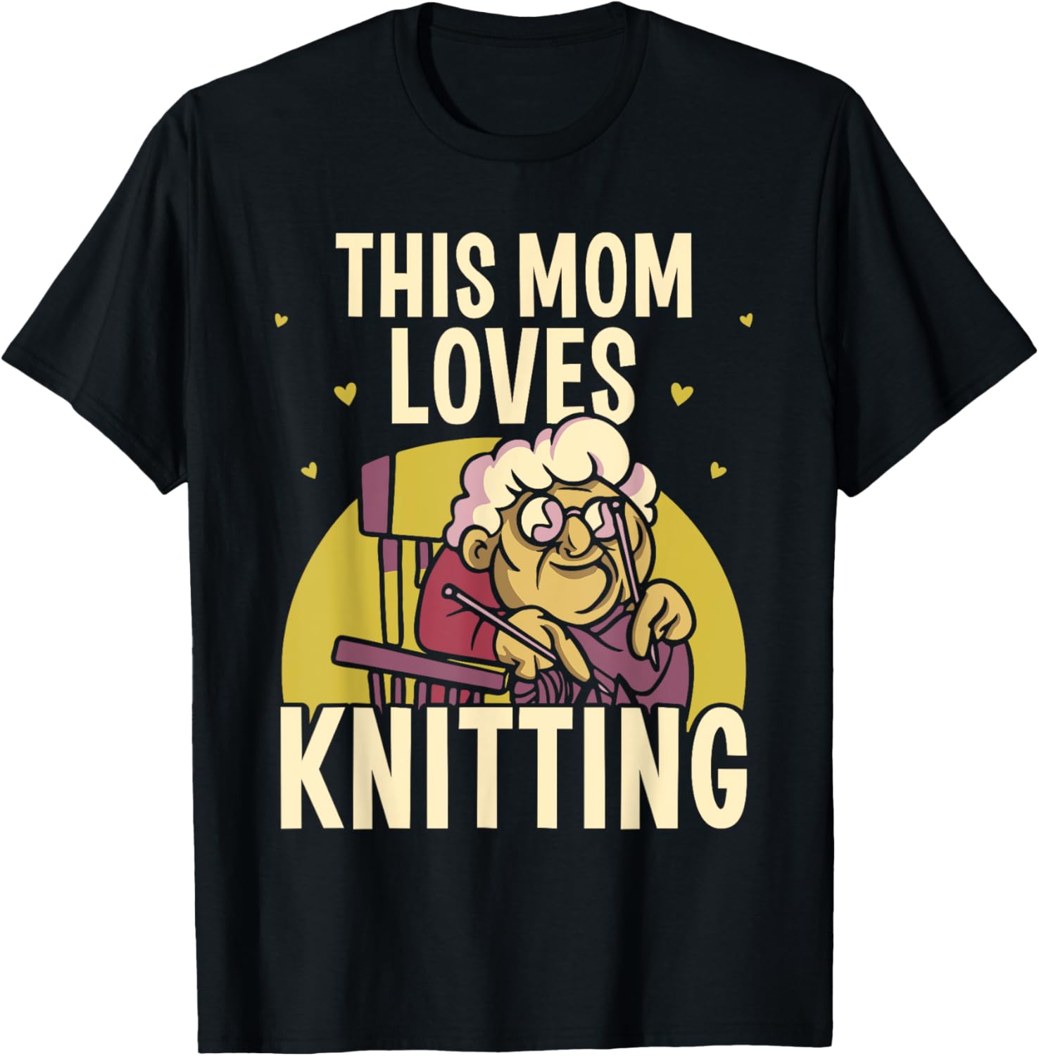 This Mom Loves Knitting Hobby Knit Yarn Knitter Mother Mommy Yarn Supply | Viral US Pick | Best Seller Choice
