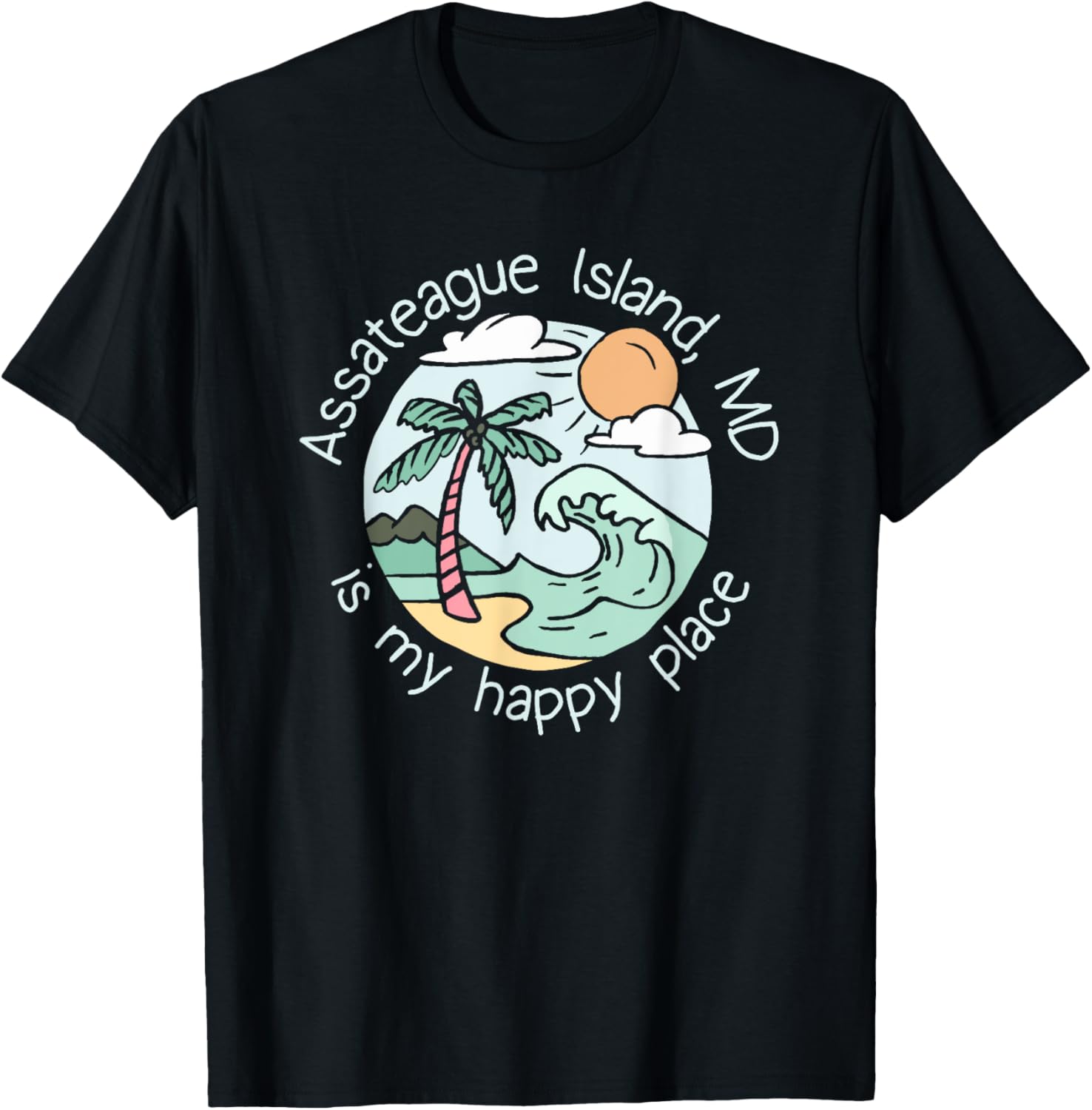 Cute Beach Motiv My Happy Place - Assateague Island Men Women Kids Apparel | US Viral Pick | High CTR Boost