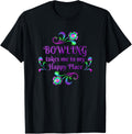 Bowling Happy Place Flowers Apparel | US Viral Pick | Top Rated Comfort