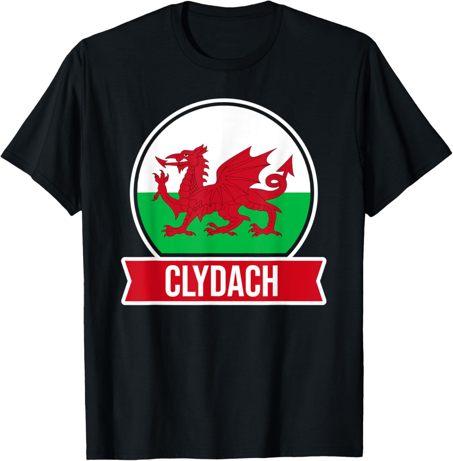 Clydach - Cymru - Wales - Welsh place name flag design Apparel | Google Shopping Optimized | Daily Wear Essential