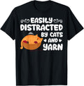 Knitting Yarn Crochet Easily Distracted By Cats And Yarn Yarn Supply | Top Rated | Perfect for Crafters