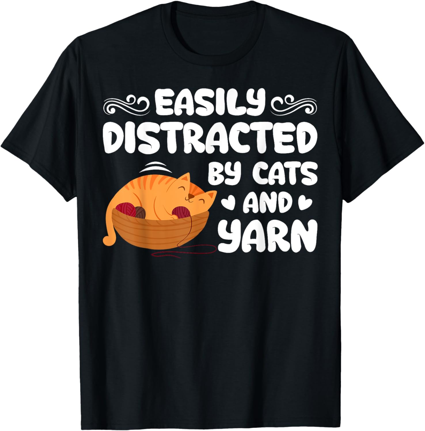 Knitting Yarn Crochet Easily Distracted By Cats And Yarn Yarn Supply | Top Rated | Perfect for Crafters