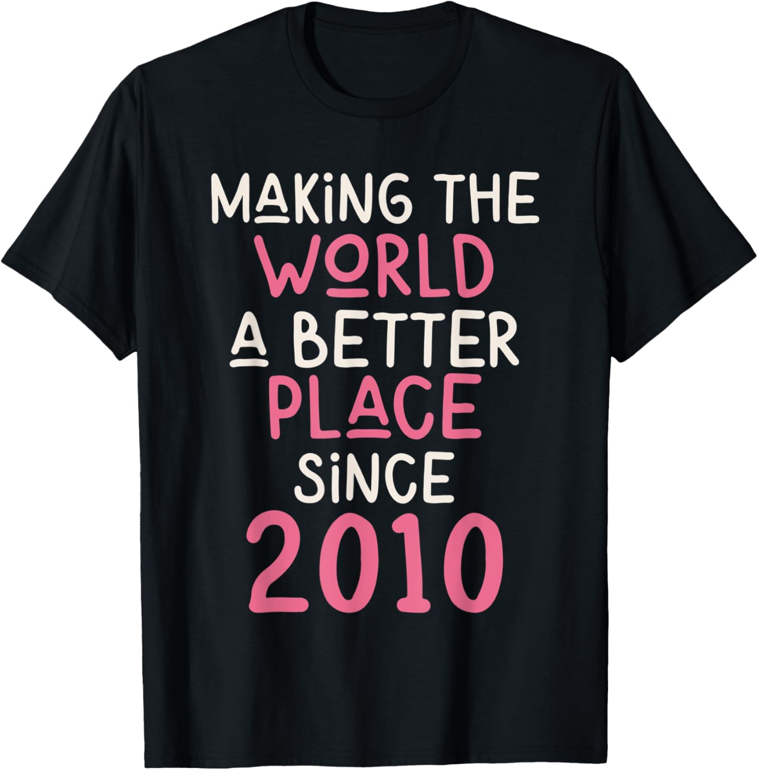 2010 Birthday - Making the World a better place since 2010 Apparel | Premium Quality | Perfect Gift Choice