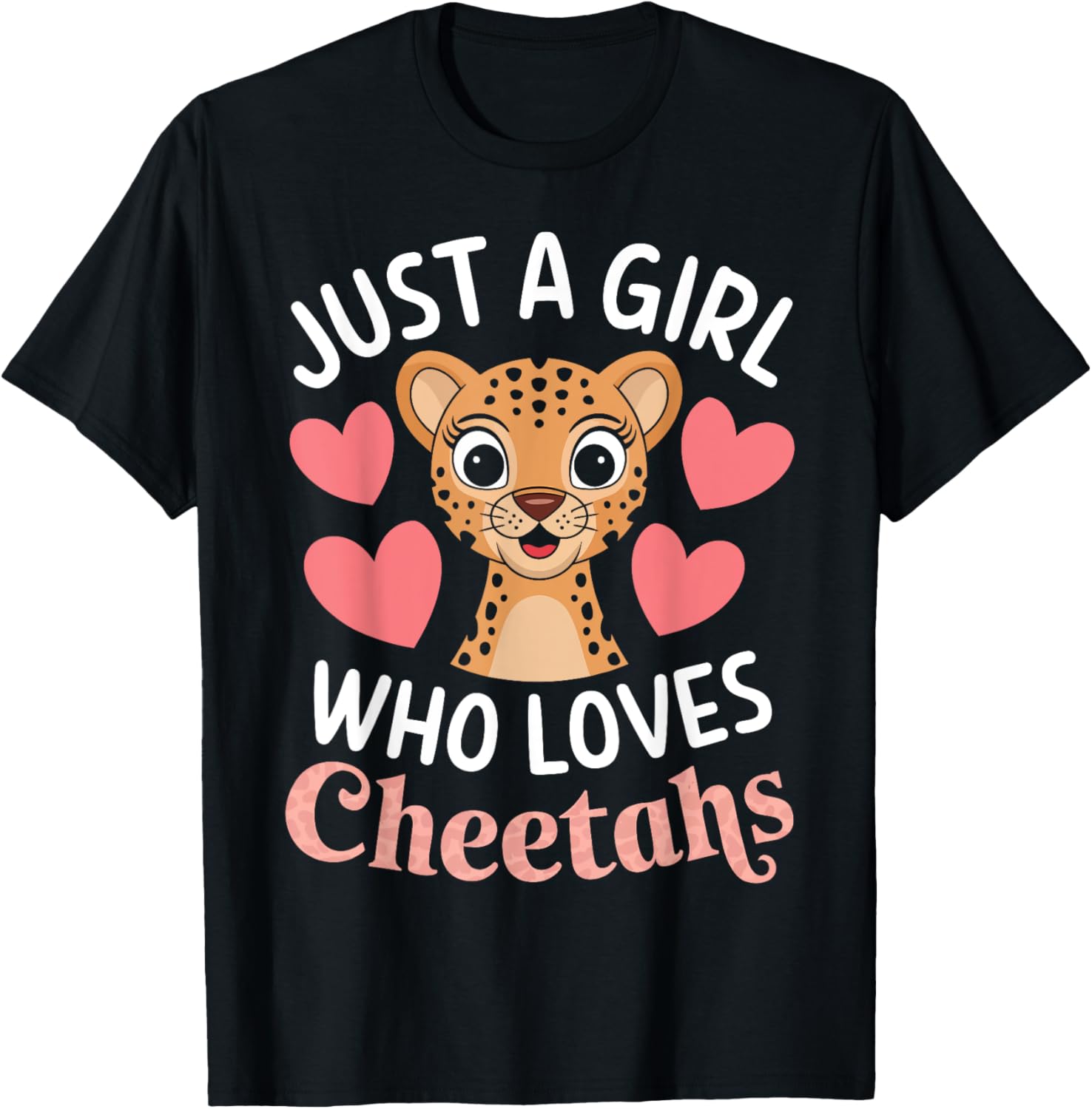 Funny Cheetah Design For Boys Girls Safari Wildlife Leopard Apparel Premium Print Everyday Wear