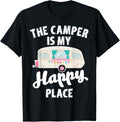 This Camper is My Happy Place Funny Camping T-Shirt Gift T-Shirt | Trending 2025 | Aesthetic Casual Look