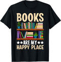 Books Are My Happy Place Apparel | Trending 2025 | Daily Wear Essential