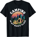 Camping Is My Happy Place Tent Fire Fun Apparel | Trending 2025 | High CTR Boost