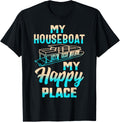 My Houseboat My Happiest Place Lake Life House Boating Boat Apparel | Premium Quality | Daily Wear Essential