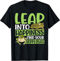 Amphibian Frog Leap Into Happiness Find Your Hoppy Place Apparel | Premium Quality | Aesthetic Casual Look