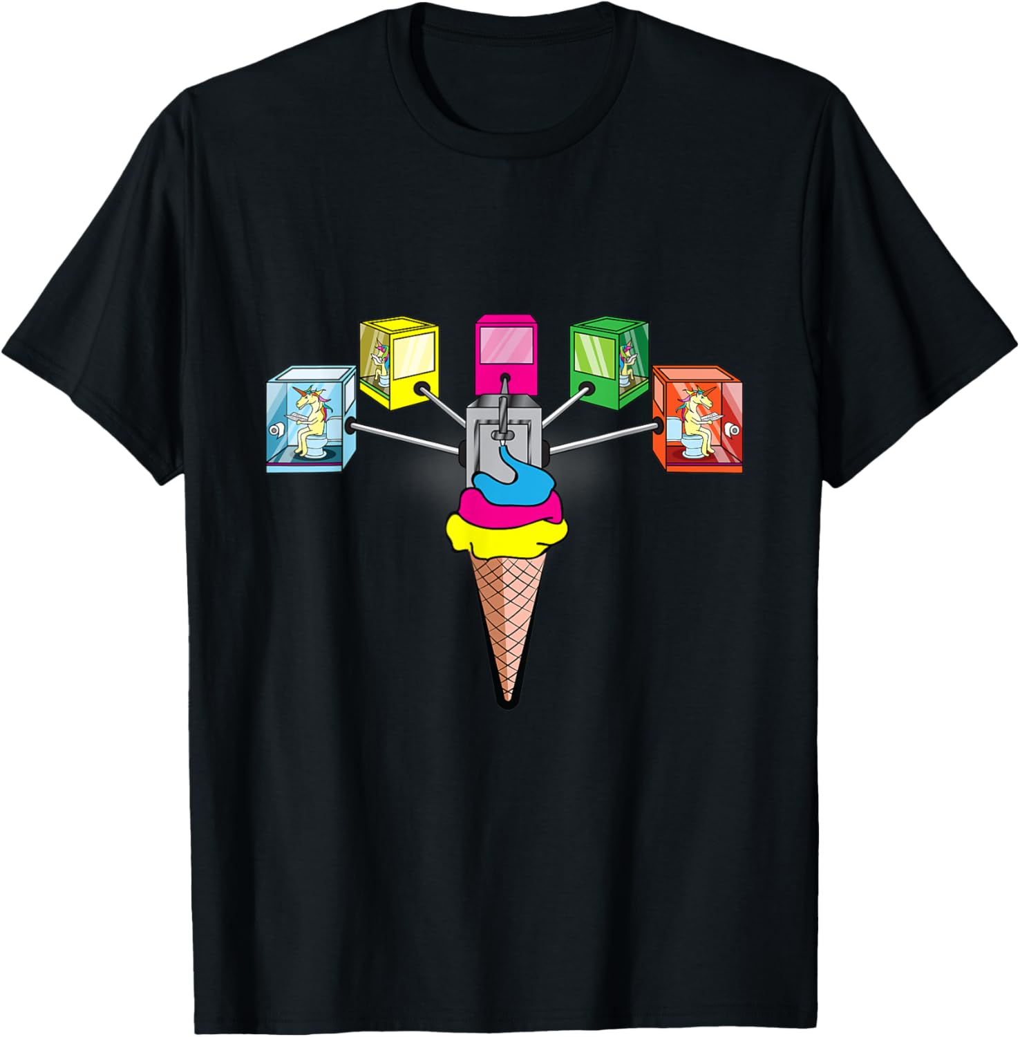 Funny Unicorn Ice Cream Maker shirt Unicorn shirt T-Shirt for Men Women Kids T-Shirt | Trending 2025 | Comfort Daily Wea...