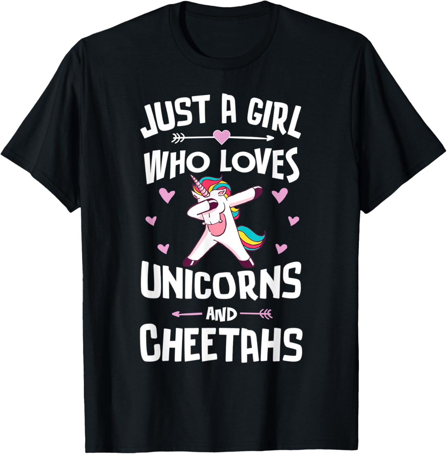 Just A Girl Who Loves Unicorns And Cheetahs Gift Women Apparel Premium Print Fan Favorite