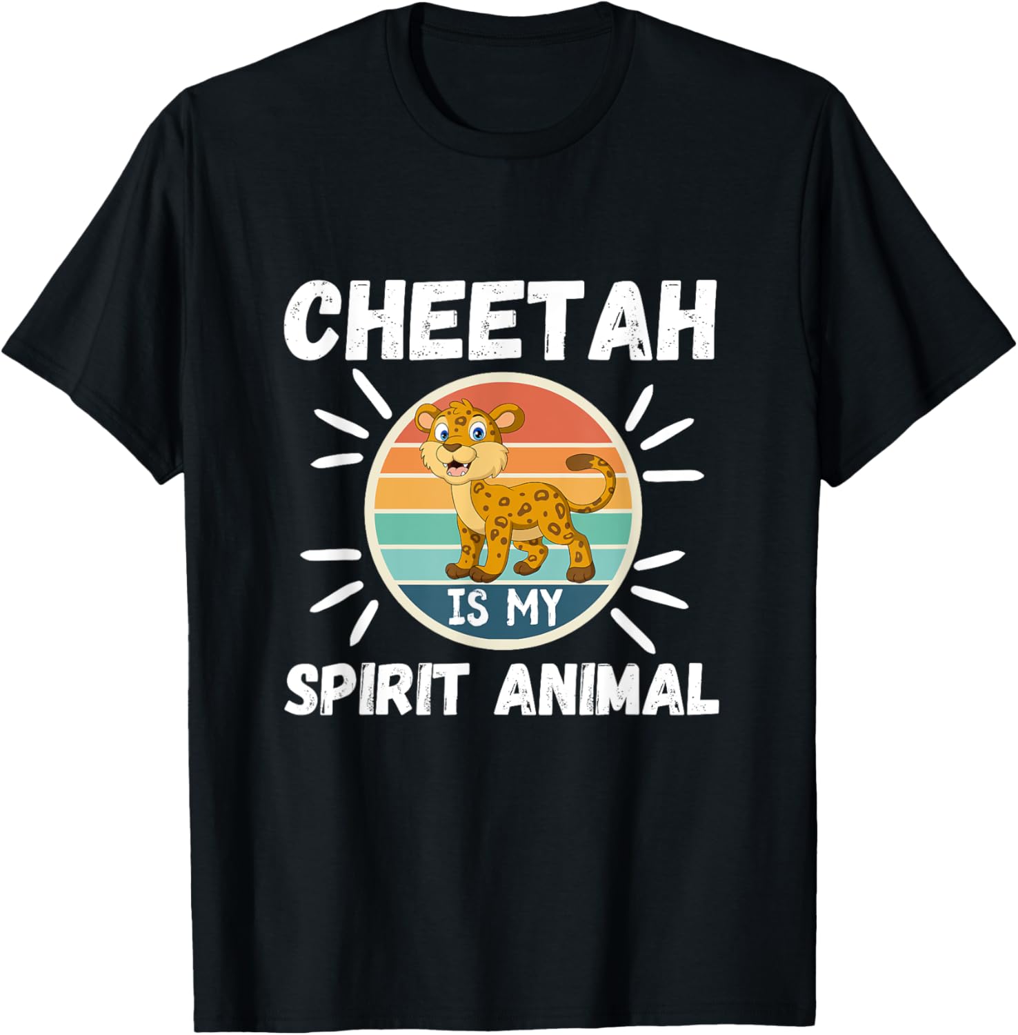 Cheetah is My Spirit Animal Kawaii Cartoon Funny Cheetahs Apparel Premium Print Hot Right Now