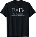 Funny Musician, E equals F Flat, Theory Of Relativity Joke Apparel | Premium Quality | Customer Favorite