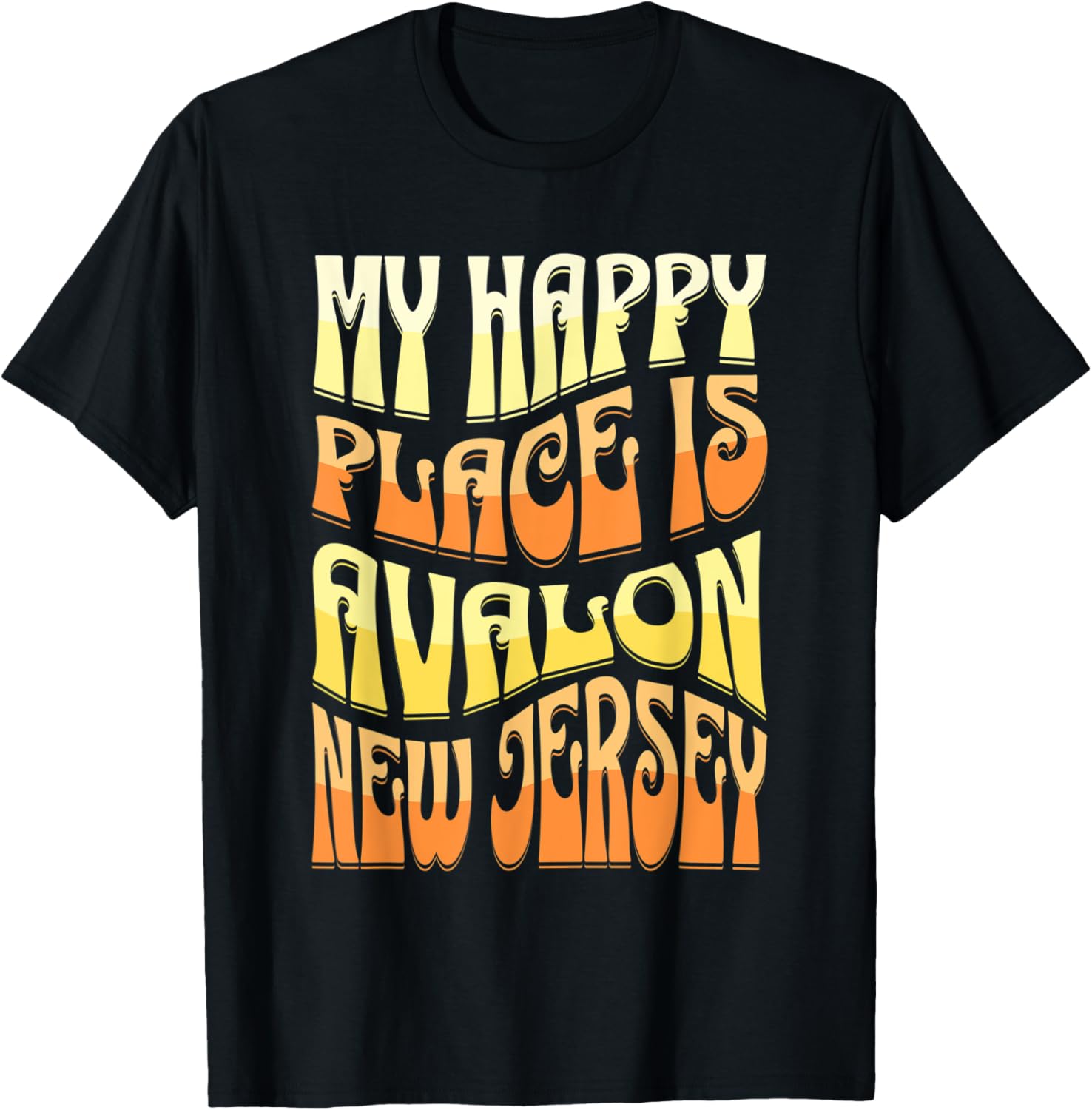 Avalon New Jersey Is My Happy Place Beach Ocean NJ Vacation Men Women Kids Apparel | Bestseller Style | Customer Favorite