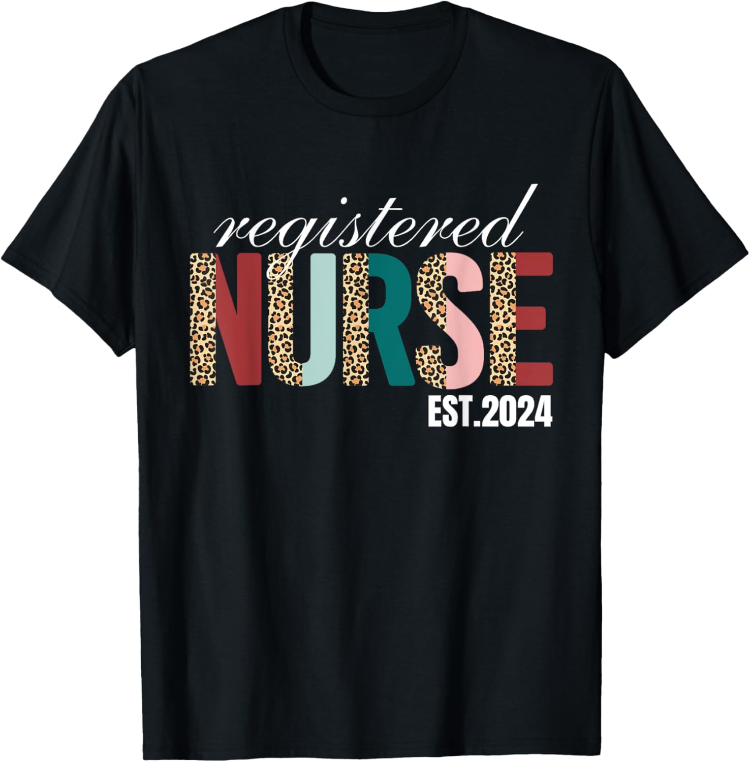 Nurse Leopard Print Registered Nurse 2024 Nursing Women Apparel Trending US Hot Right Now