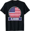 Alabama - USA - American place name US flag design Apparel | Premium Quality | Aesthetic Casual Look