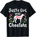 Just a Girl Who Loves Cheetahs Cheetah Lover Apparel Streetwear Style US Top Pick