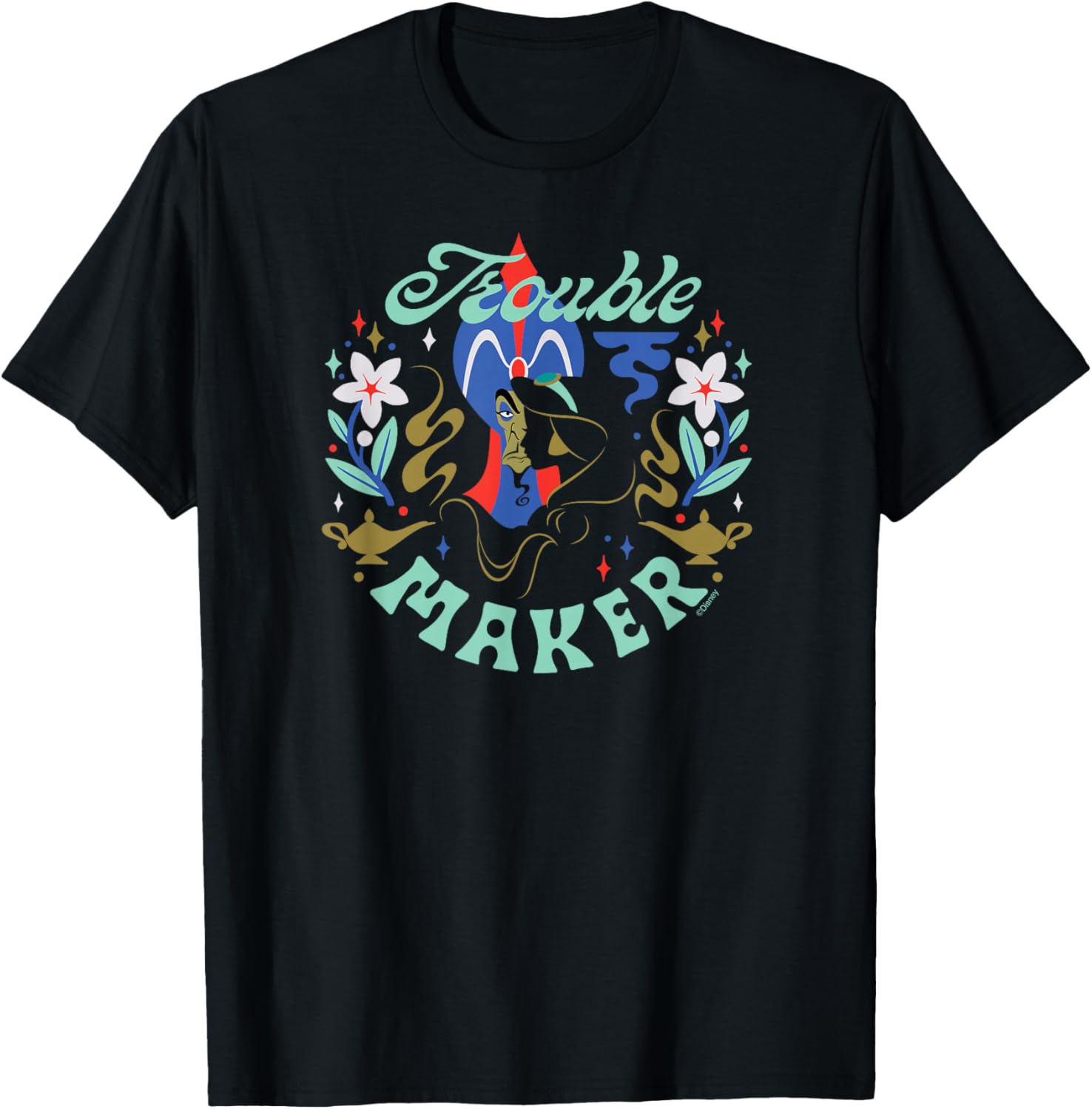 Disney Princess Aladdin Jasmine and Jafar Trouble Maker Apparel | US Viral Style | Comfort Daily Wear