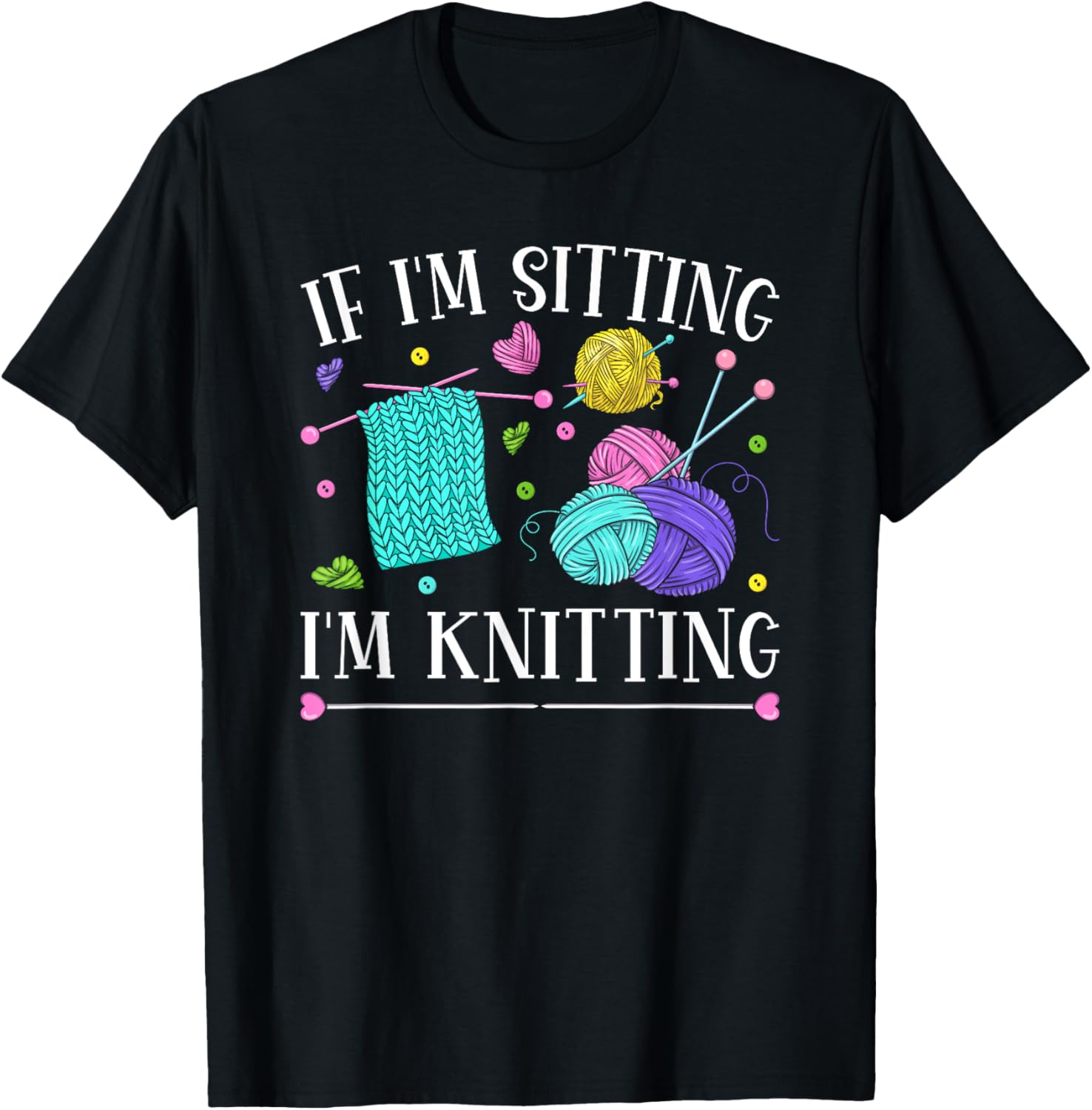 Funny Knitting Sitting Yarn Crochet Knitter Yarn Supply | High Search Volume | Best Seller Choice