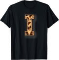 Cute Letter I Initial Name Leopard Cheetah Animal Print Apparel Trending US Gift Ready