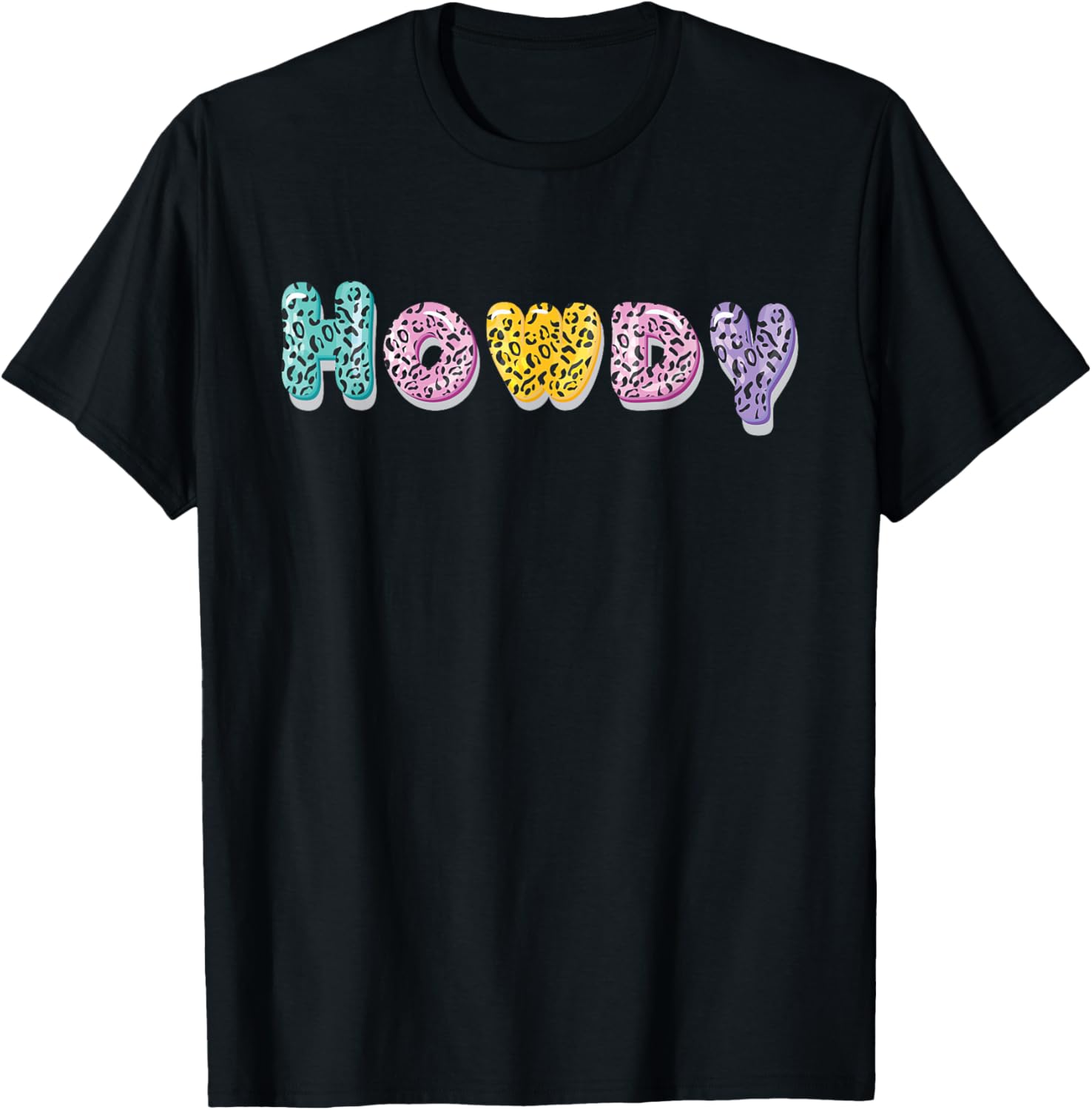 Howdy Leopard Cheetah Print Western Cowgirl Style Apparel Premium Print Everyday Wear