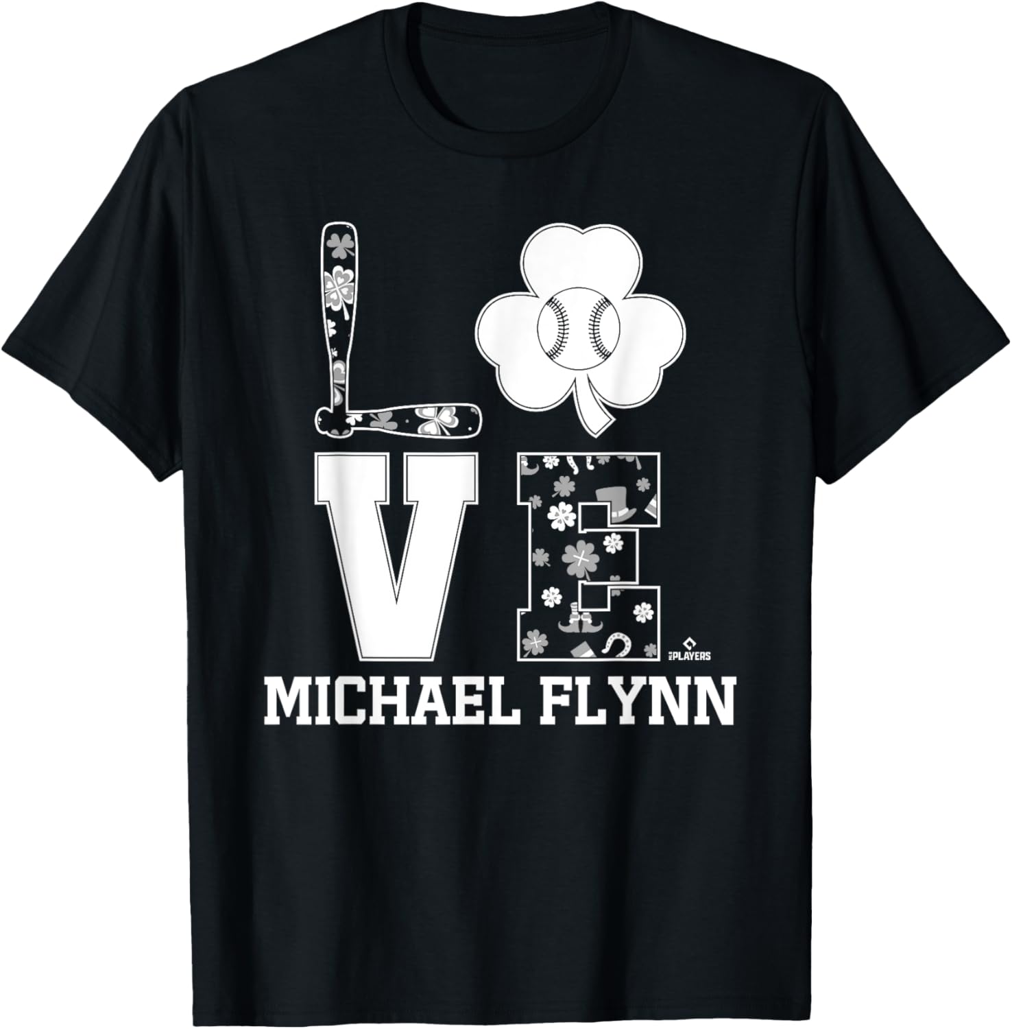 St Patrick's Day Love Floral Michael Flynn Prospect Baseball Apparel | Viral Streetwear Style