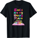 Books Are My Happy Place Reading Apparel | Bestseller Style | Daily Wear Essential