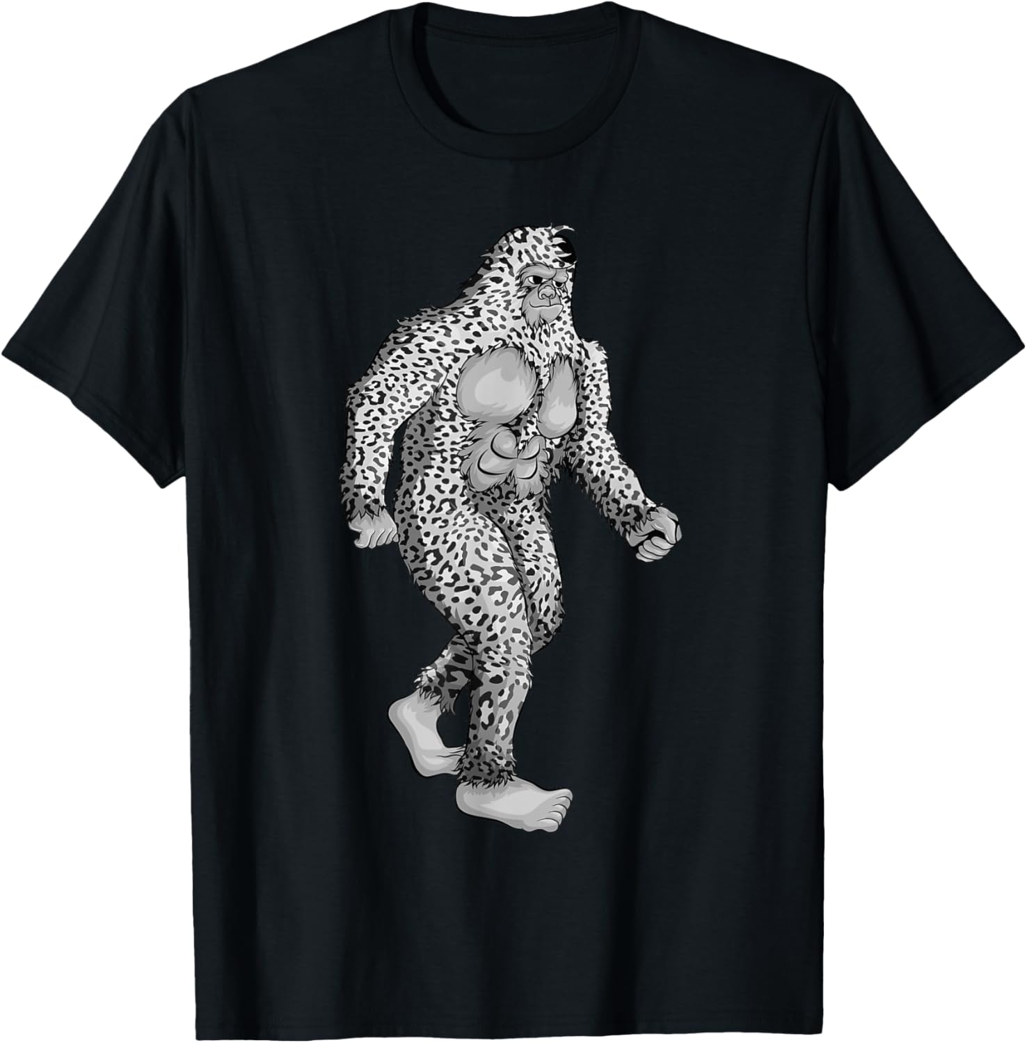 Funny Leopard Print Bigfoot Gift Cute Primate Safari Kids Apparel Premium Print Fan Favorite