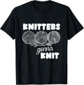 Funny Knitting tee, Knitters Gonna Knit, BALLS OF YARN T-Shirt | Top Rated | High CTR Title