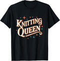 Knitting Queen Retro Typography Yarn Lover Yarn Supply | Viral US Pick | Perfect for Crafters