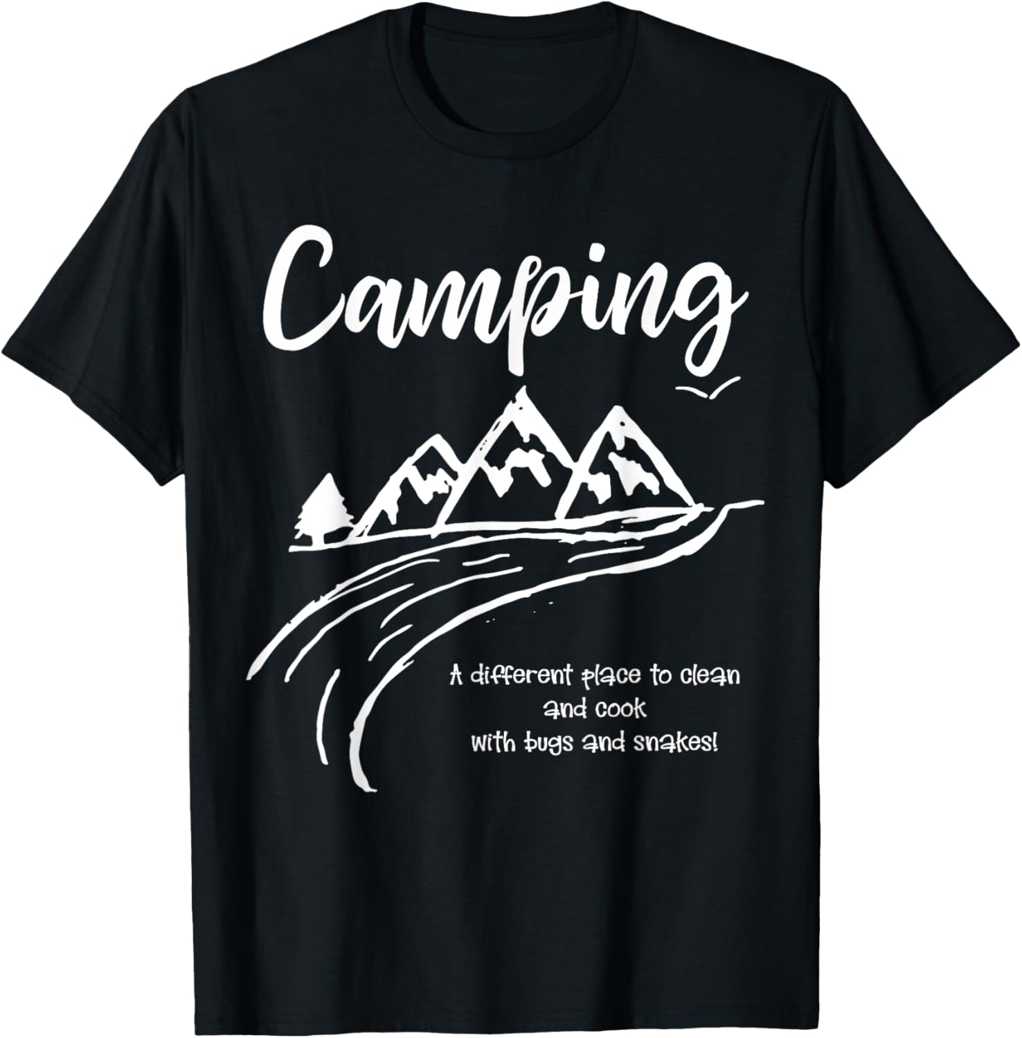 Funny Camping T Shirt New Place to Cook and Clean T-Shirt | Bestseller Style | Aesthetic Casual Look
