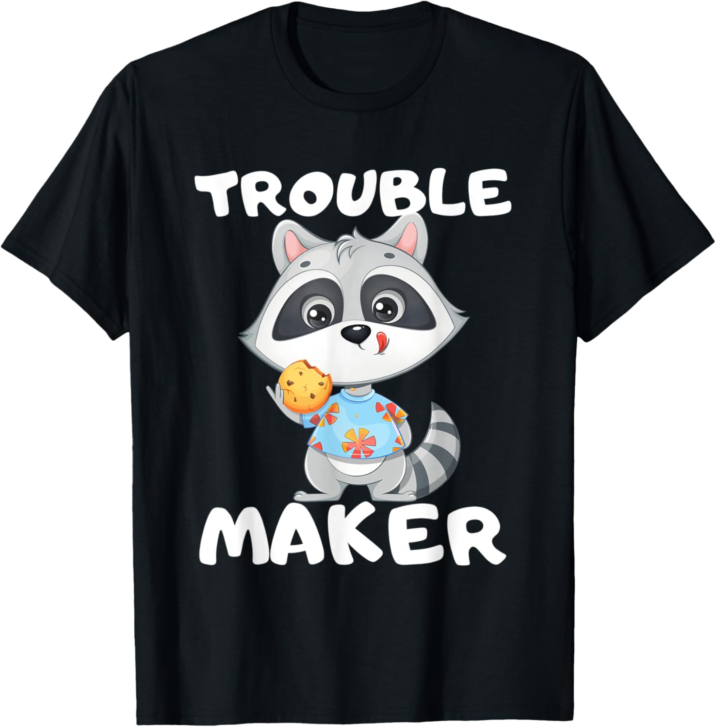 My Spirit Animal Funny Racoon Tee Trouble Maker T-Shirt | High Search Volume | Comfort Daily Wear