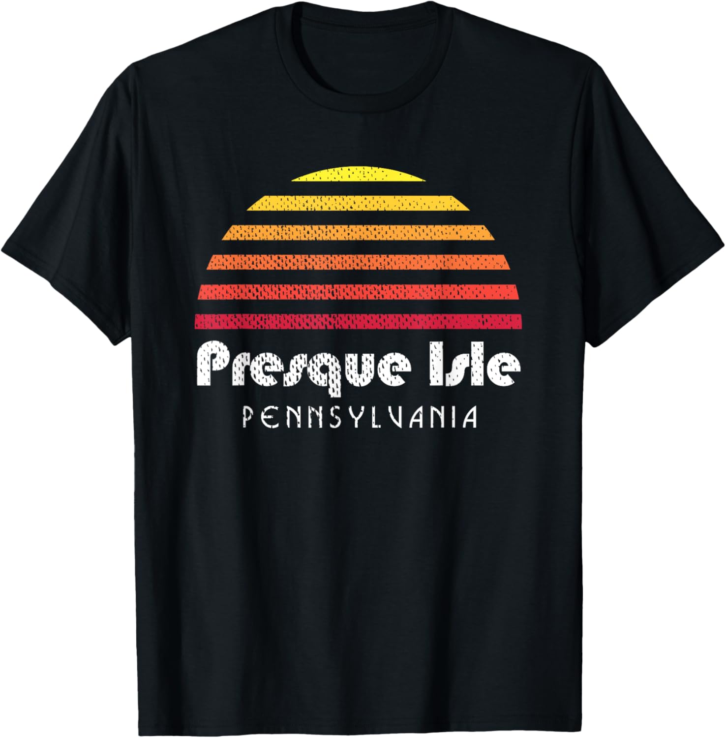 Presque Isle Erie Pa Sunset Retro Apparel | Premium Quality