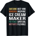 Ice Cream Maker Tee Funny Appreciation T-Shirt | Premium Quality | Aesthetic Fit