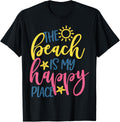 The Beach is My Happy Place Funny Vacation Summer Vibes T-Shirt for Men Women Kids T-Shirt | Google Shopping Optimized | Daily Wear Essentia...