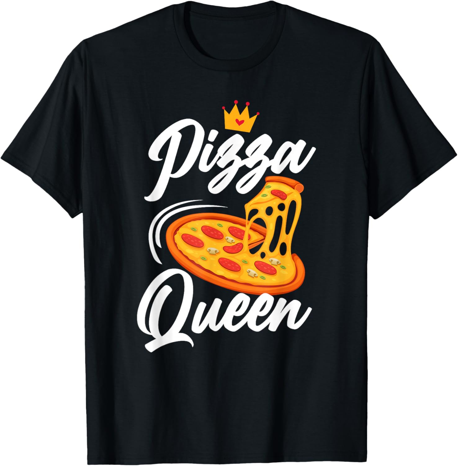 Women Pizza Queen Girl Loves Pizza Funny Pizza Lover Apparel | Best Seller Pick | Aesthetic Fit