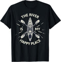 The River Is My Happy Place - Great Yak Shirt - Kayaking T-Shirt | US Viral Pick | High CTR Boost