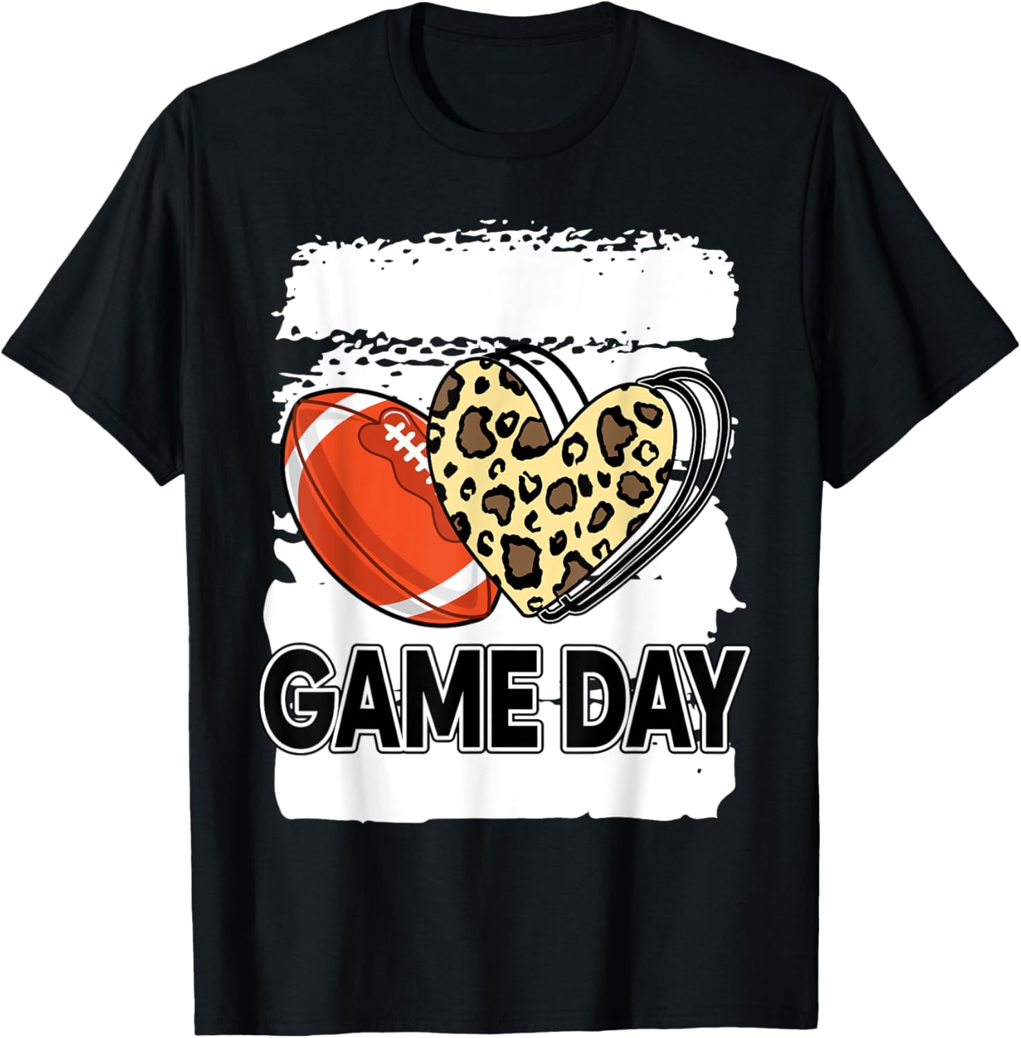 Football Game Day Womens Leopard Cheetah Game Day Football Apparel Streetwear Style Hot Right Now