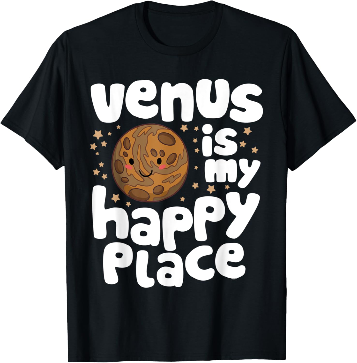 Venus is My Happy Place Cute Kawaii Planet Apparel | US Viral Pick | Aesthetic Casual Look