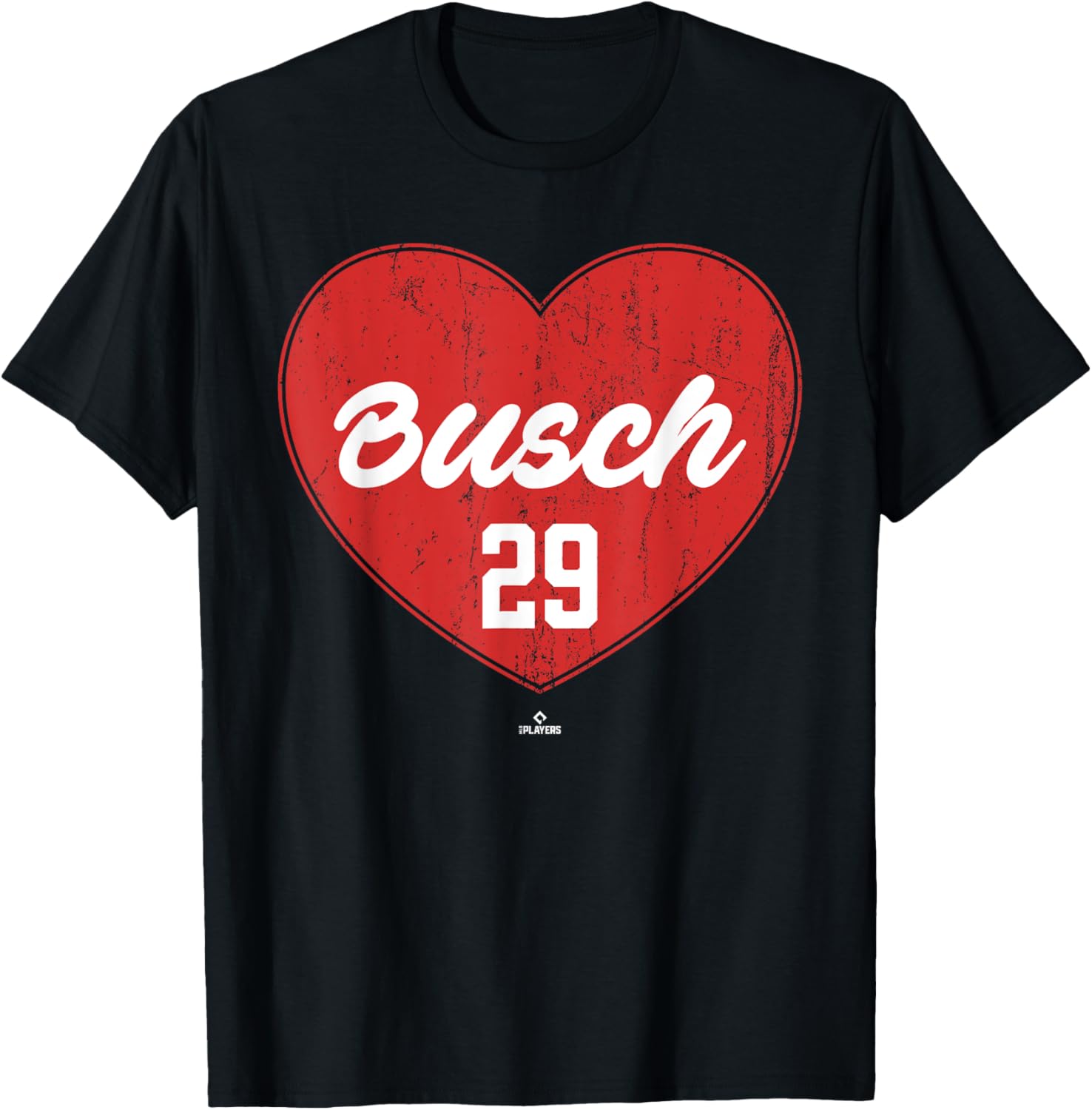 Distressed Heart Michael Busch Chicago Baseball MLBPA Apparel | Trending 2025