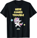 Here Comes Trouble Funny Troublemaker Toddler & Adults Apparel | Trending 2025 | Comfort Daily Wear