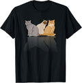 Cats Reflection Mirror Cheetah Tiger Cat Lover Cat Paws Men Women Apparel Streetwear Style Fan Favorite